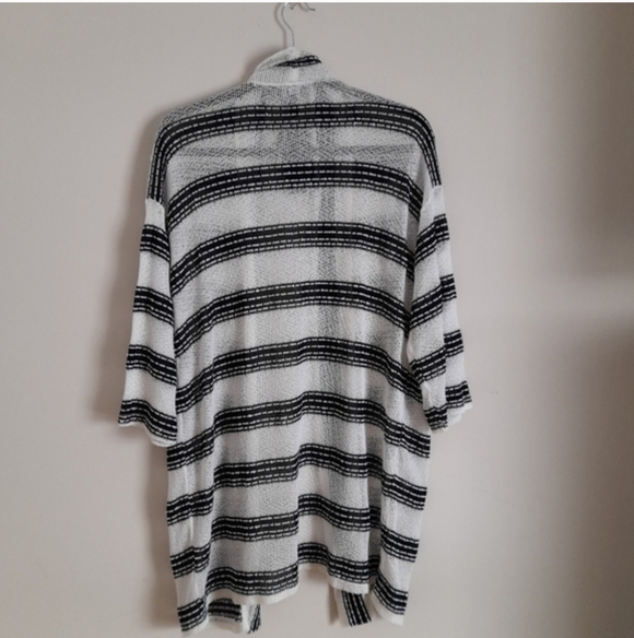 Jones New York Monochrome Striped Cardigan - Picture 6 of 8